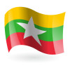 Bandera de Birmania ( República de la Unión de Myammar )