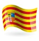 Bandera de Aragón - Raso