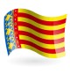Bandera de Comunidad Valenciana (Comunitat Valenciana) - Raso