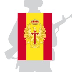 Bandera de Percha / mochila del Ejército de tierra