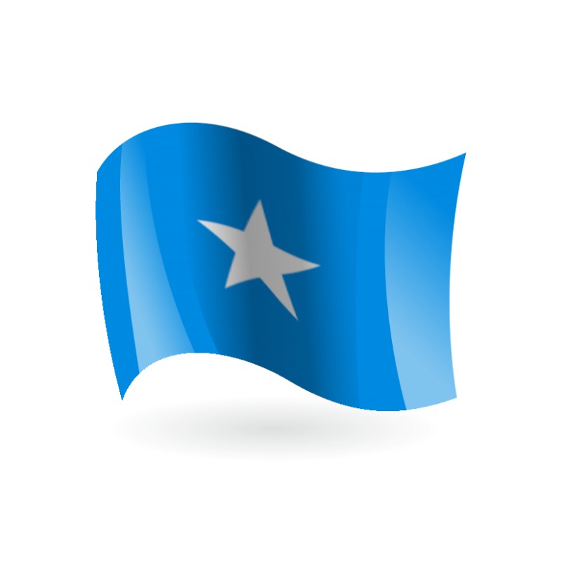 nuevo Somalia Azul País Bandera De Espesor C 'Brazalete Collar