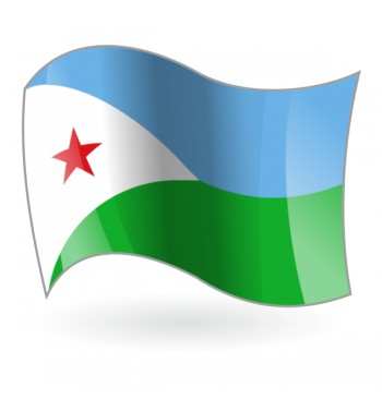 Bandera de la República de Yibuti