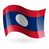 Bandera de Laos ( República Democrática Popular Lao )
