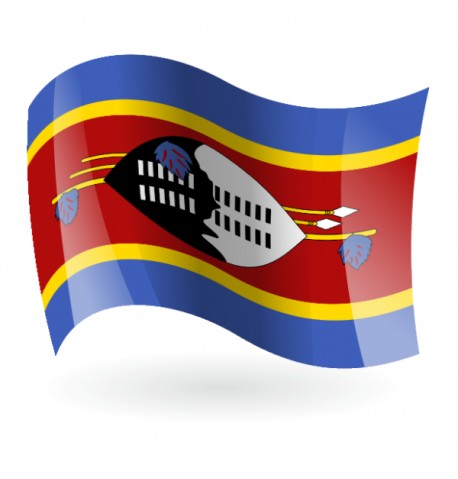Bandera del Reino de Suazilandia ( Esuatini )