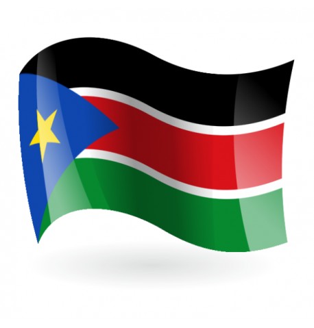 Bandera de la República de Sudán del Sur