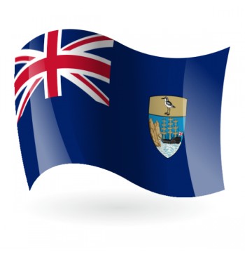 Bandera de Isla Santa Helena
