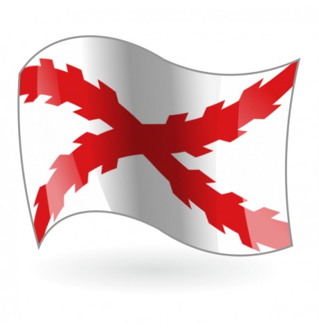 Bandera de la Cruz de Borgoña tradicional