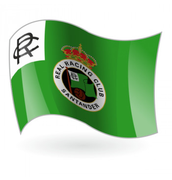 Bandera del Real Racing Club de Santander, S. A. D. mod. 1