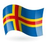Bandera de Åland ( Alandia )