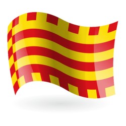 Bandera de el Alto Ampurdán (  Alt Empordà )