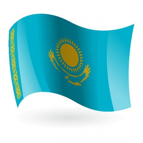 Bandera de la República de Kazajistán