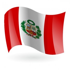Bandera de la República del Perú