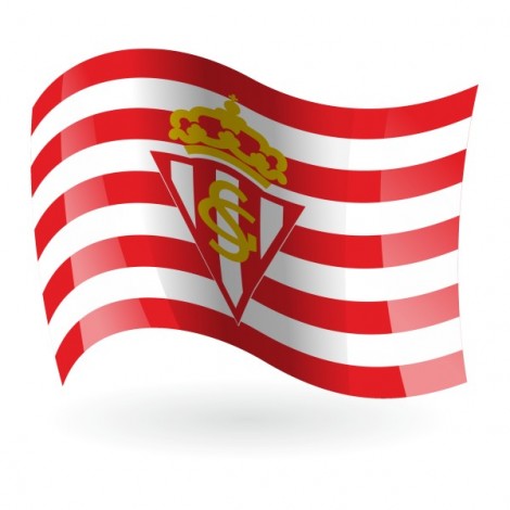 Bandera del Real Sporting de Gijón mod. 1