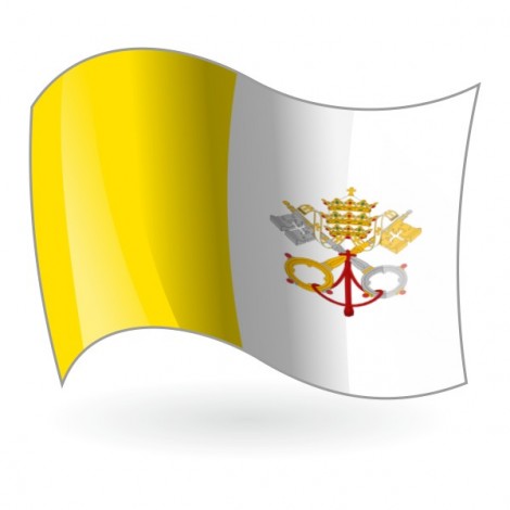 Bandera del Estado de la Ciudad del Vaticano
