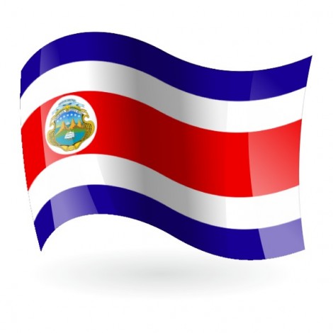 Bandera de la República de Costa Rica c/e