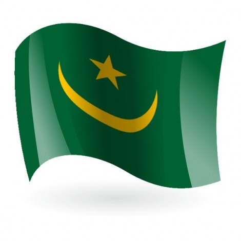 Bandera de la República Islámica de Mauritania