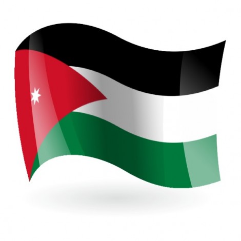 Bandera del Reino Hachemita de Jordania