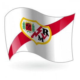 Bandera del Rayo Vallecano de Madrid mod. 1
